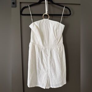 Old Navy White Strapless Jumpsuit